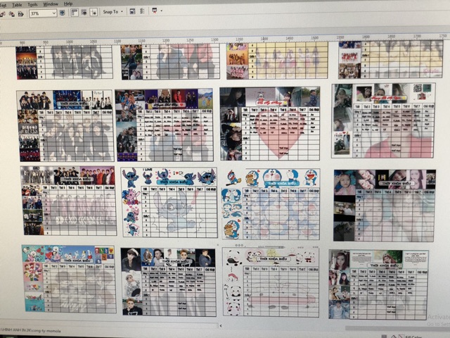 Tkb in hình theo yêu cầu