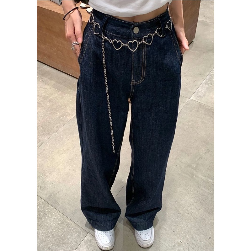 IMAODOU Quần jean dài ống rộng lưng cao phong cách Hàn Quốc thời trang mùa hè mới cho nữ | BigBuy360 - bigbuy360.vn