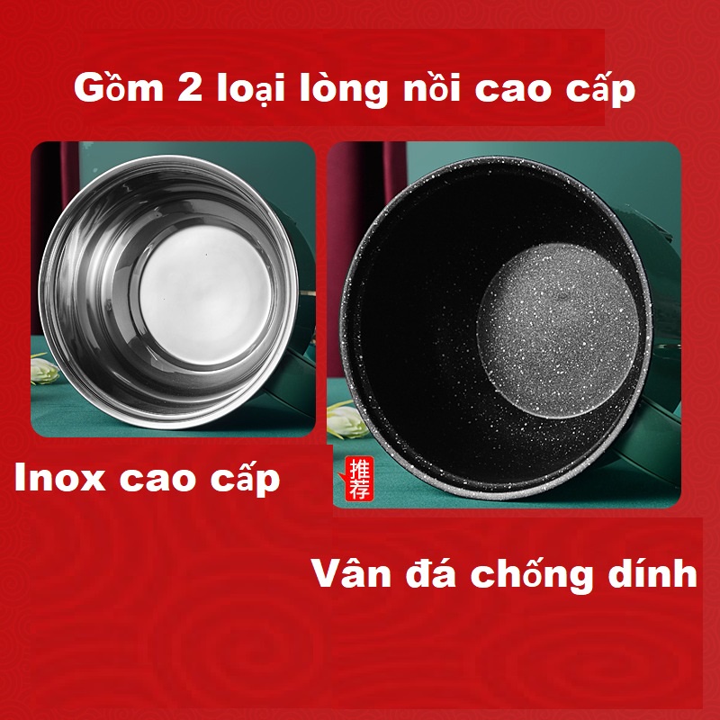 Nồi lẩu đa năng , Ca nấu mì , chiên , xào đa năng