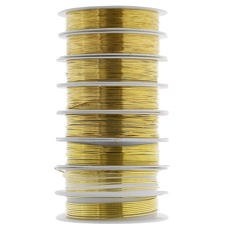 Cuộn dây đồng màu vàng / bạc dùng làm các trang sức DIY tiện dụng