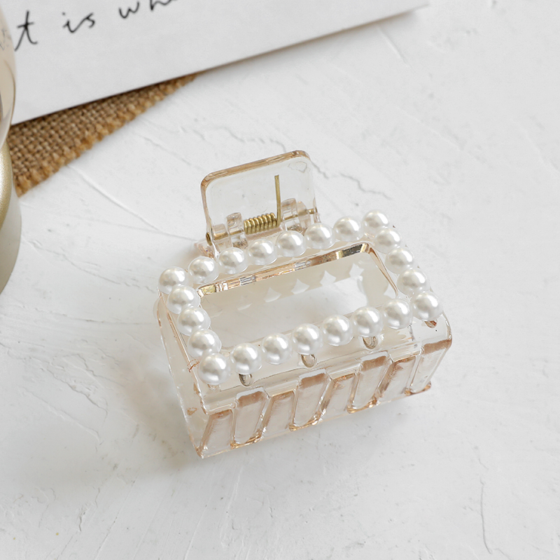 Kẹp Tóc Đính Ngọc Trai Thiết Kế Lưng Độc Đáo Phong Cách Hàn Quốc Cao Cấp