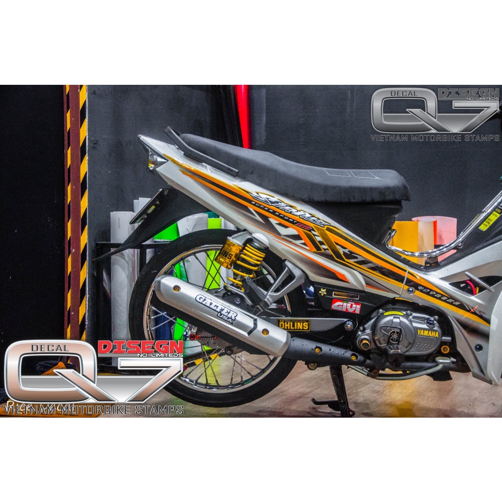 Tem Rời Sirius 110 VÀNG BẠC ĐEN