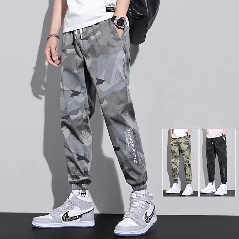 Quần ống rộng Họa Tiết Rằn Ri Thời Trang Dành Cho Nam