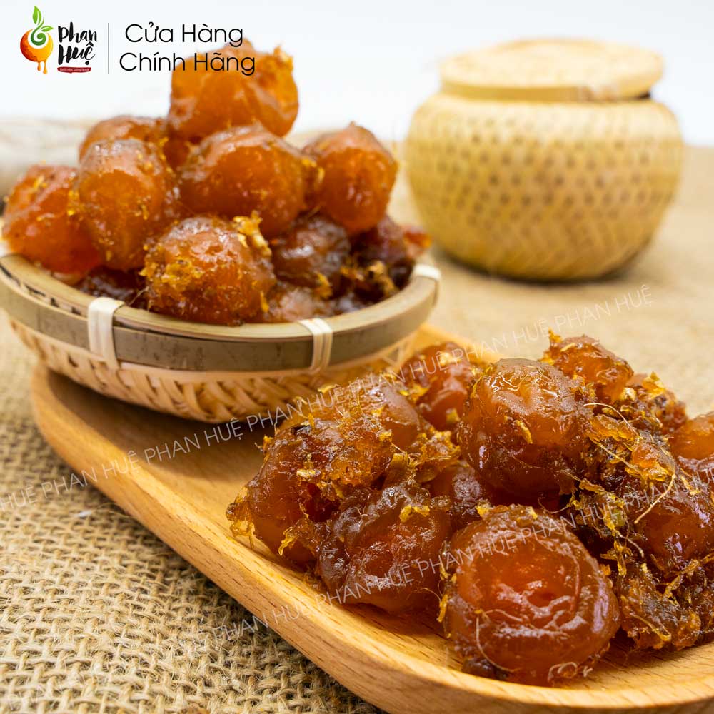 Ô mai xí muội mơ dẻo xào gừng chua ngọt Phan Huệ hộp 100g 300g 500g đặc sản Hà Nội