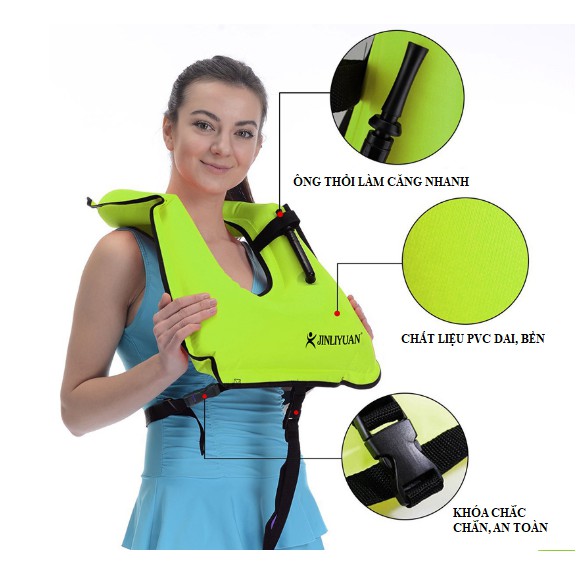 [MỚI] Áo Phao Bơi Cao Cấp An Toàn Snorkel Vest Dạng Phao Cứu Sinh Phù Hợp Với Cả Người Lớn Và Trẻ Em