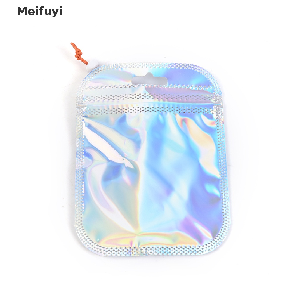 [Meifuyi] Bộ 50 Túi Zip Lá Nhôm Mylar Có Thể Đóng Lại Đựng Kẹo COD