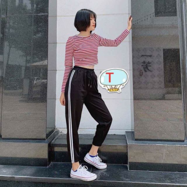 Quần 3 sọc chun gấu siêu đẹp