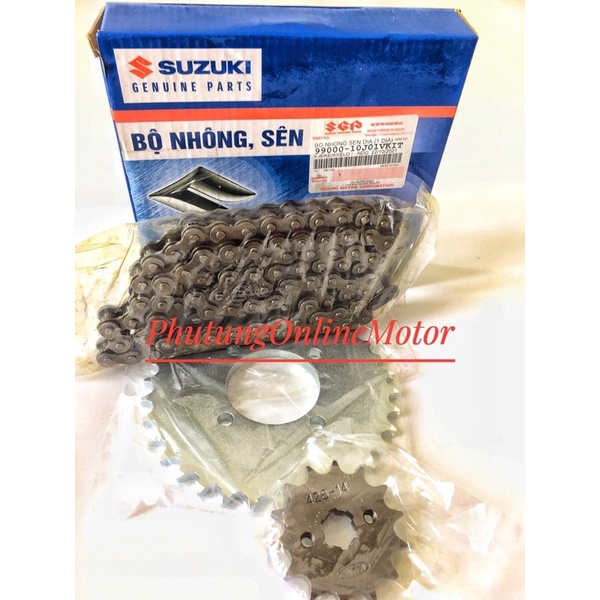 Bộ nhông sên dĩa suzuki Xbike -Axelo