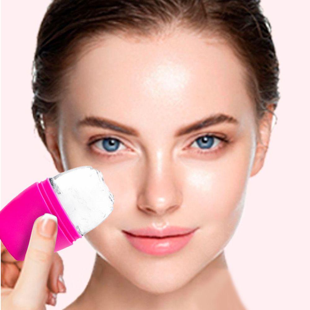 MAURICE Ice Face Roller Reusable Freezable Facial Icing Tool Skin Care Tool Lifting Contour Cooling Face Contour Globes Women Gifts Silicone Ice Cube Mold