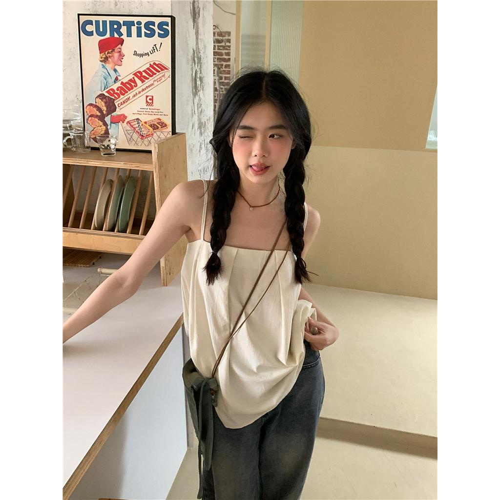 63886 Áo Yếm Cổ Phẳng Đơn Giản