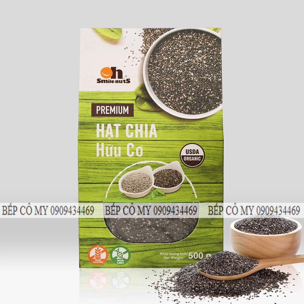 HẠT CHIA ĐEN HỮU CƠ NAM MỸ HỘP 500G - ORGANIC CHIA SEED