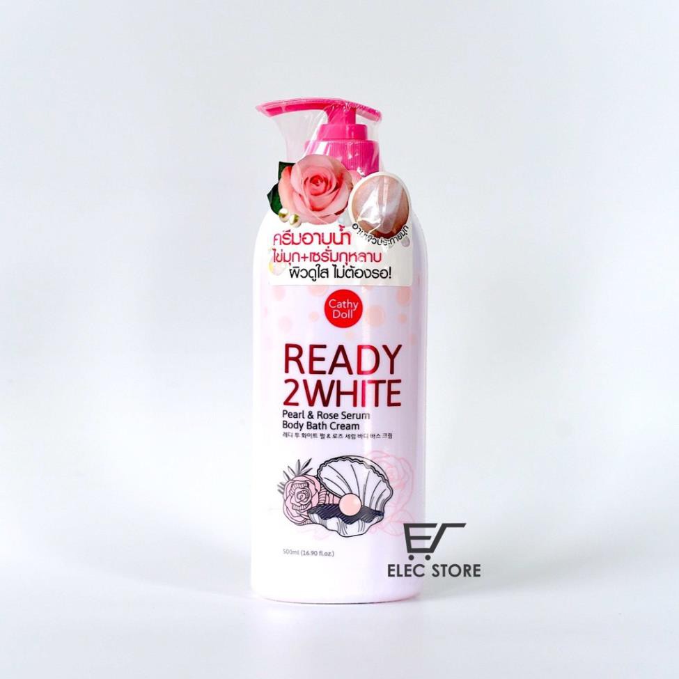 Sữa tắm trắng da tinh chất ngọc trai hoa hồng Ready 2 White Cathy doll 500ml Thái Lan