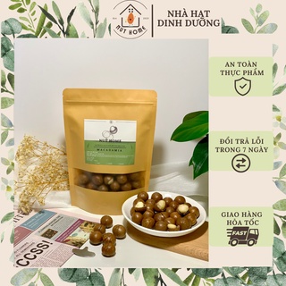 Hạt Macca nứt vỏ Daklak 500g Nut Home Tặng kèm khui hạt