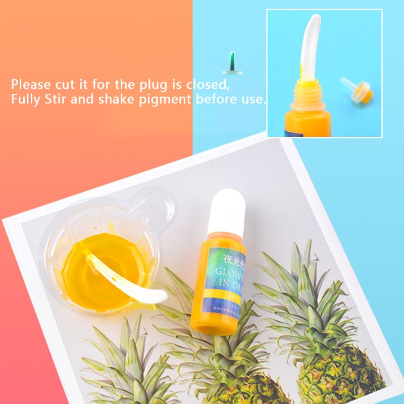 Bột Màu Dạ Quang Epoxy UV Resin Làm Trang Sức Thủ Công DIY