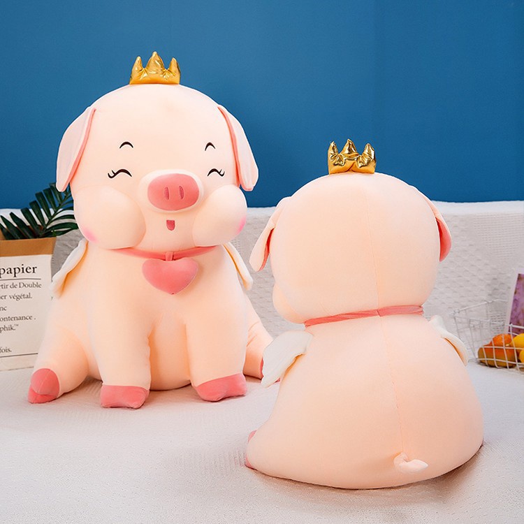 Gấu Nhồi Bông Chú Heo Hồng đáng yêu đủ size, Thú nhồi bông chú heo hồng siêu đáng yêu cute co dãn 4D