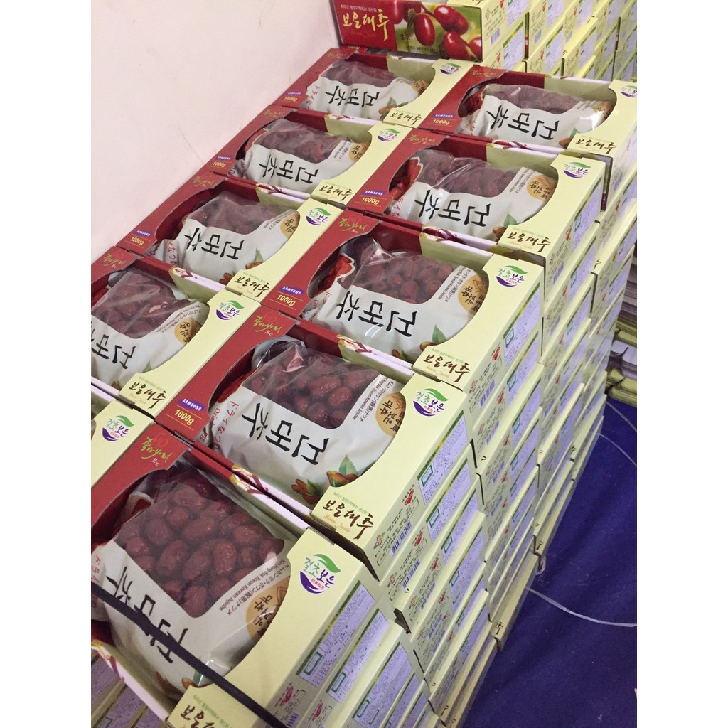 💥 ⚡ SẢN PHẨM CHÍNH HÃNG 💥 ⚡  TÁO ĐỎ SẤY KHÔ HÀN QUỐC BOEUN LOESS JUJUBE 1kg DATE MỚI 2025 💥 ⚡