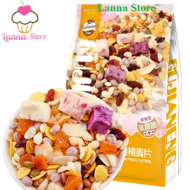 Ngũ cốc sữa chua mix hạt, hoa quả MEIZHOUSHIKE YOGURT, NUTS OATMEAL gói 400g - Đài Loan | WebRaoVat - webraovat.net.vn