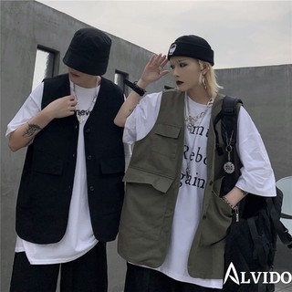 Áo gile ALVIDO unisex form rộng Gile Basic Tea nam nữ oversize phong cách ulzzang GL21