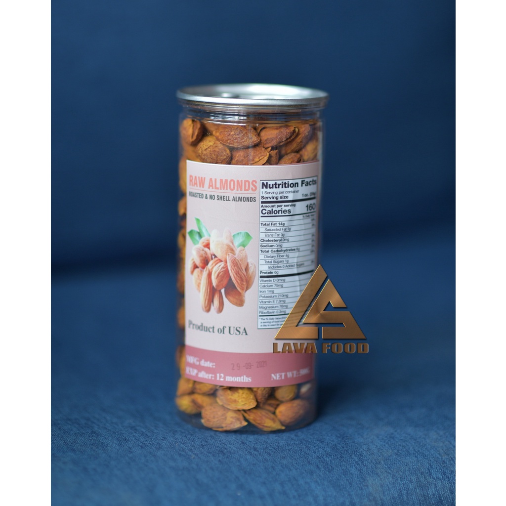 Hạnh nhân rang bơ 500gram siêu ngon ,món ăn vặt tuyệt vời