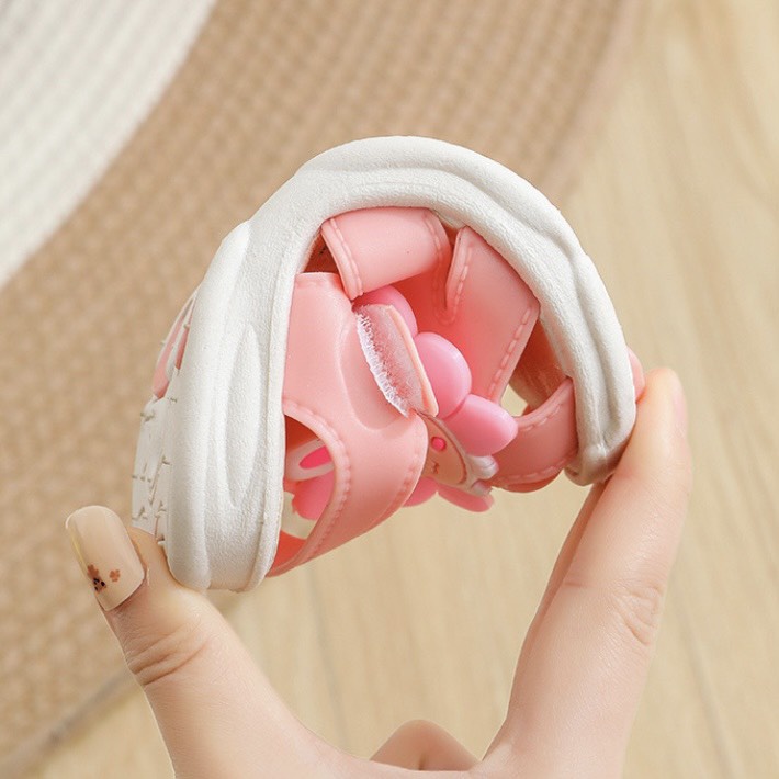 Sandal nhựa cho bé hình thỏ siêu xinh tông màu tươi tắn êm chân chống trượt - TT402