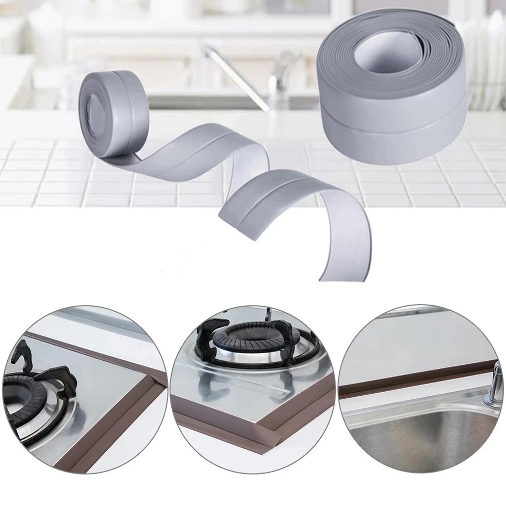 1 Cuộn Băng Keo Dán Viền Góc Tường Nhà Bếp / Nhà Tắm Chống Ẩm / Chống Nước