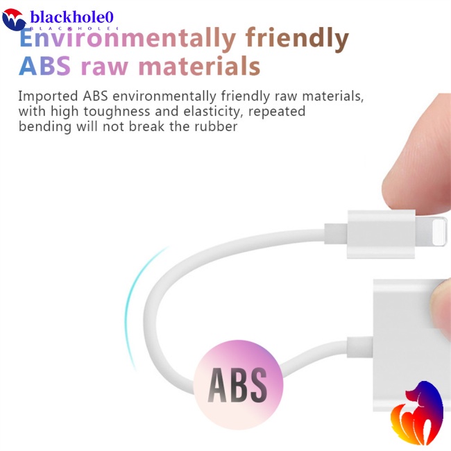 Đầu Chia Cổng Sạc Tai Nghe 3.5mm 2 Trong 1 Tiện Dụng