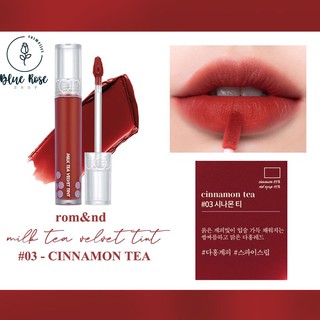 Son Romand Milk Tea Velvet Tint #03 Cinnamon Tea - Đỏ hồng