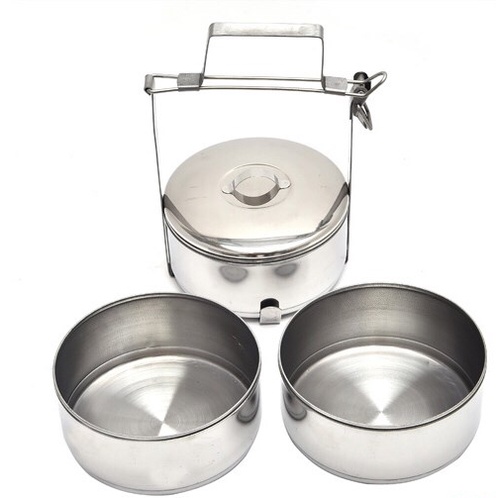 Cà men inox 3 ngăn đường kính 12cm, 14cm hộp đựng cơm inox