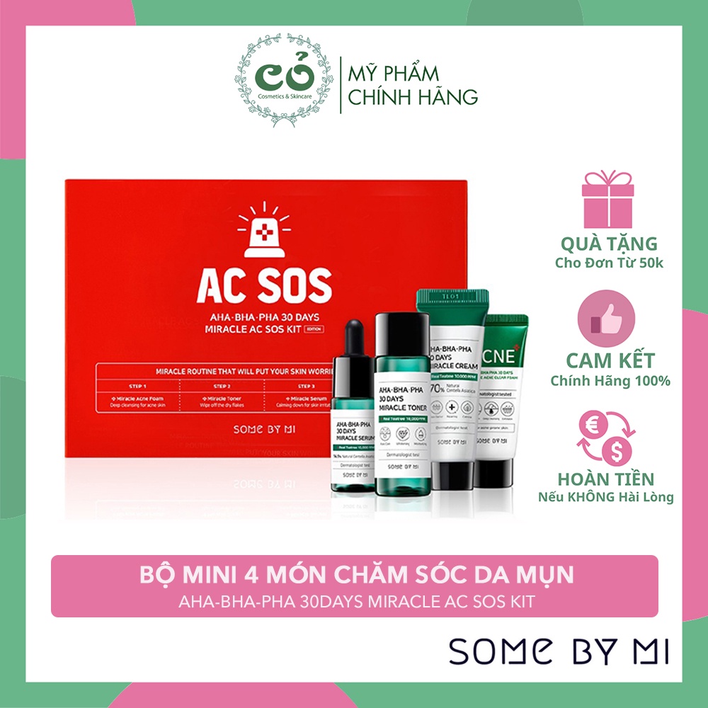 Bộ Kit Dưỡng Some By Mi Miracle AC SOS Kit (4 món)