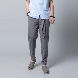 Quần đai rời nam Thời Trang Vải Đũi (Linen) Cao Cấp R.Menswear