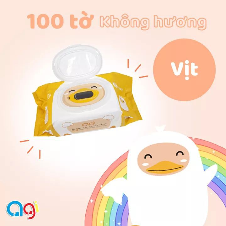 Khăn ướt LIKADO không mùi 100 tờ dịu nhẹ an toàn cho mẹ và bé