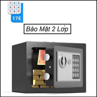 Két Sắt Mini Khóa Mật Khẩu, Chống Cháy, Chống Trộm Cao Cấp - Két Sắt Gia Đình Khóa Điện Tử