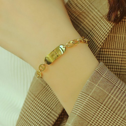 Lắc Tay Dây Xích Good Luck Titan Ko Đen TT 3192