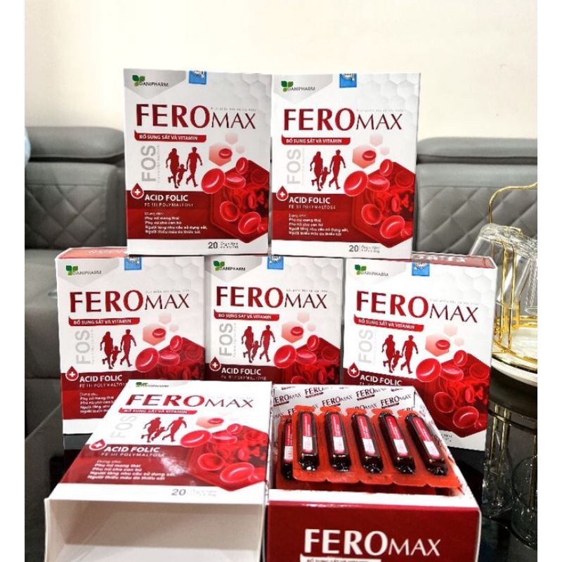 Sắt nước Feromax giúp cải thiện tình trạng thiếu máu do thiếu sắt