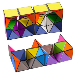 Infinity Cube Toy Magic Unlimited Fold Cube with Triangular Accessory Inside Toy