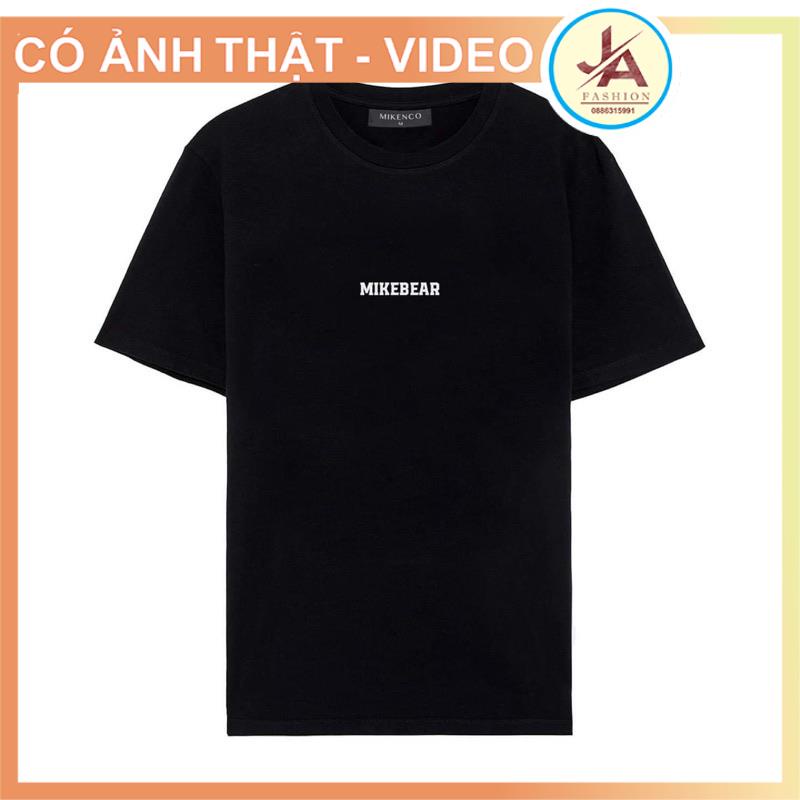 Áo phông MIKENCO họa tiết con gấu 2 màu trắng đen - Áo thun cộc tay MIKEBEAR Unisex - Áo phông Unisex cổ tròn