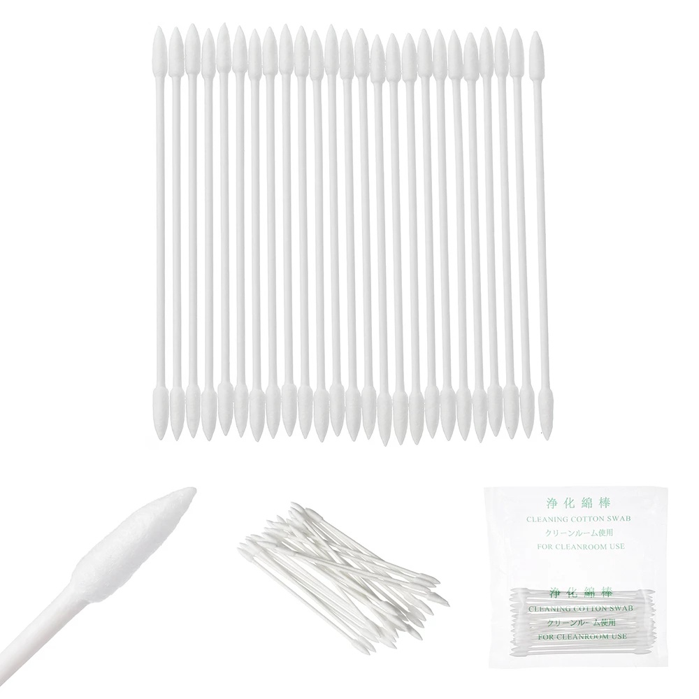 Set 25 Que Tăm Bông Hai Đầu Dùng Một Lần Vệ Sinh Tai Nghe Airpods Apple Airpods