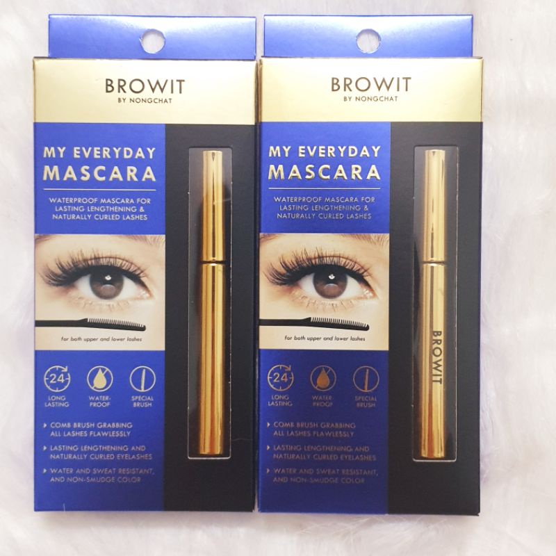 Mascara Browit Nongchat Thái Làm Dày Dài Mi Chuyên Dụng Cho Makeup
