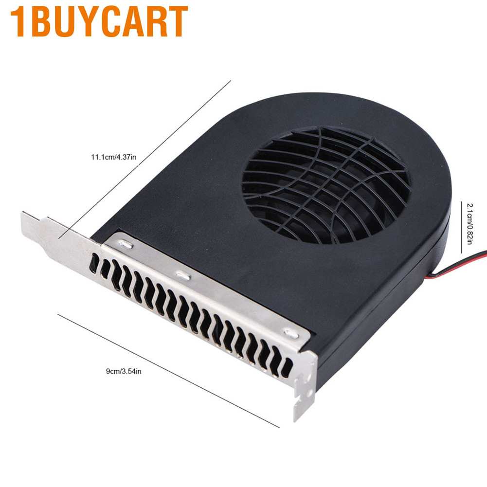 1buycart System PCI Slot Blower  High Static Pressure Computer Exhaust Fan Double Plug for