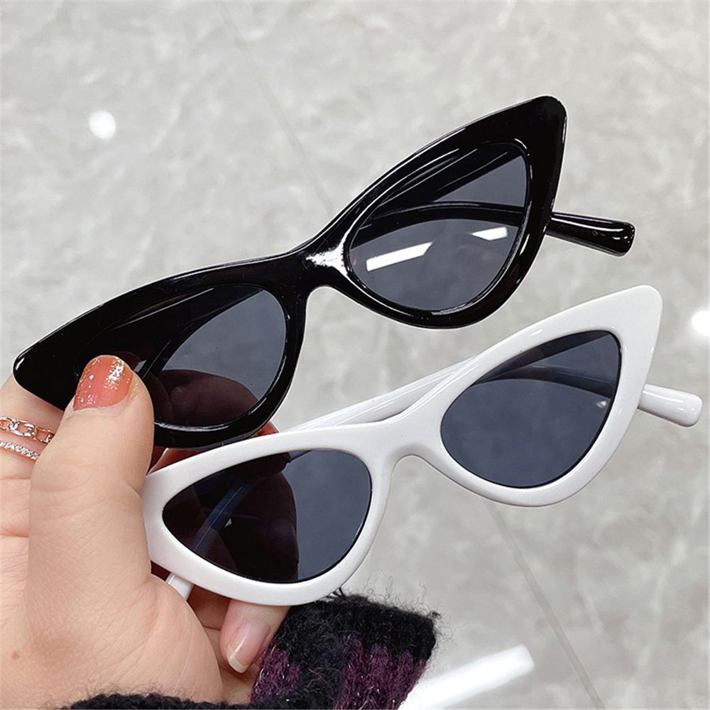 NIUYOU [Ready Stock] 3-9 Years Kids Sunglasses Retro Cat Eye Narrow Frame Toddler Sun Glasses