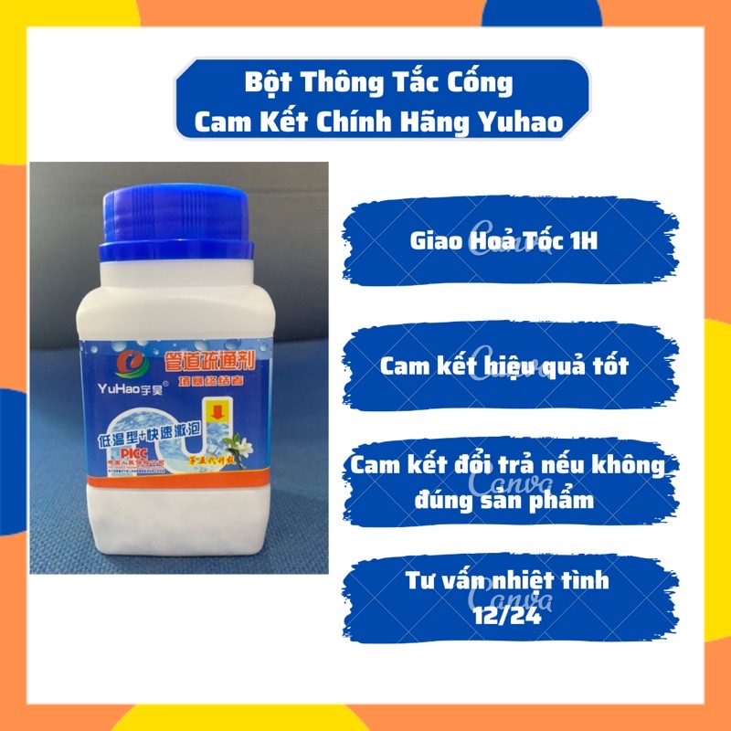 Bột thông tắc cống khử mùi hôi