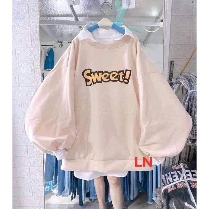 Áo Swt Sweet chữ màu TH6