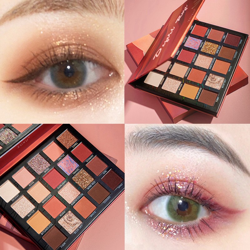 (Hàng Mới Về) Bảng Phấn Mắt Xuxu 20 Màu Tông Lì Và Kim Tuyến Lấp Lánh | BigBuy360 - bigbuy360.vn