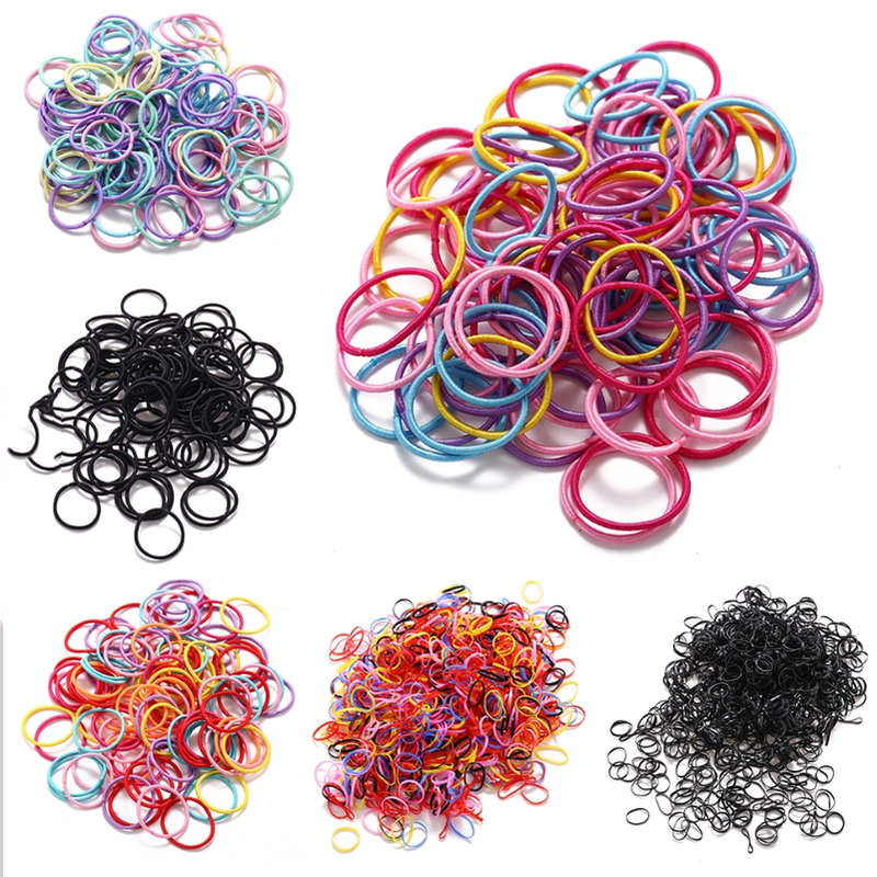 Set 1000 / 100 / 40 Dây Thun Cột Tóc Nhiều Màu