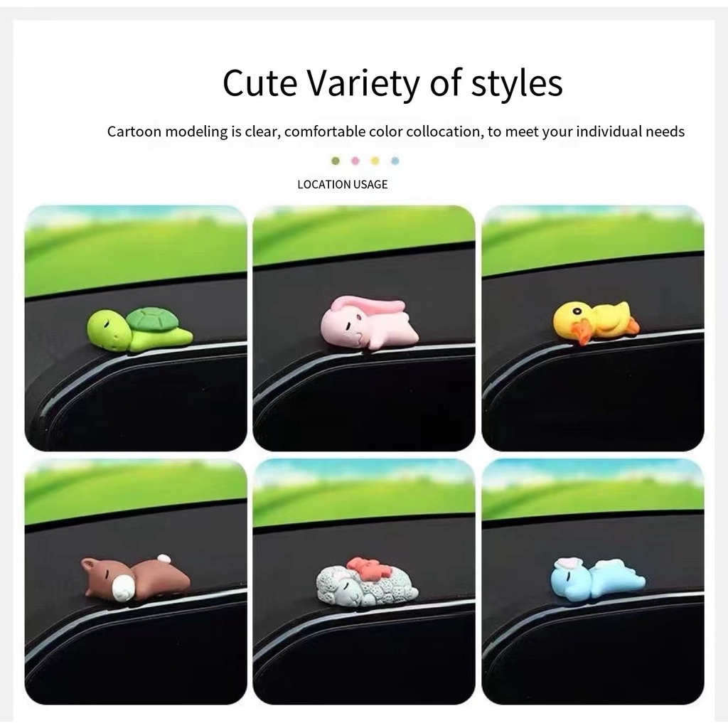 Nhãn Dán Trang Trí Xe Hơi Họa Tiết Động Vật Dễ Thương