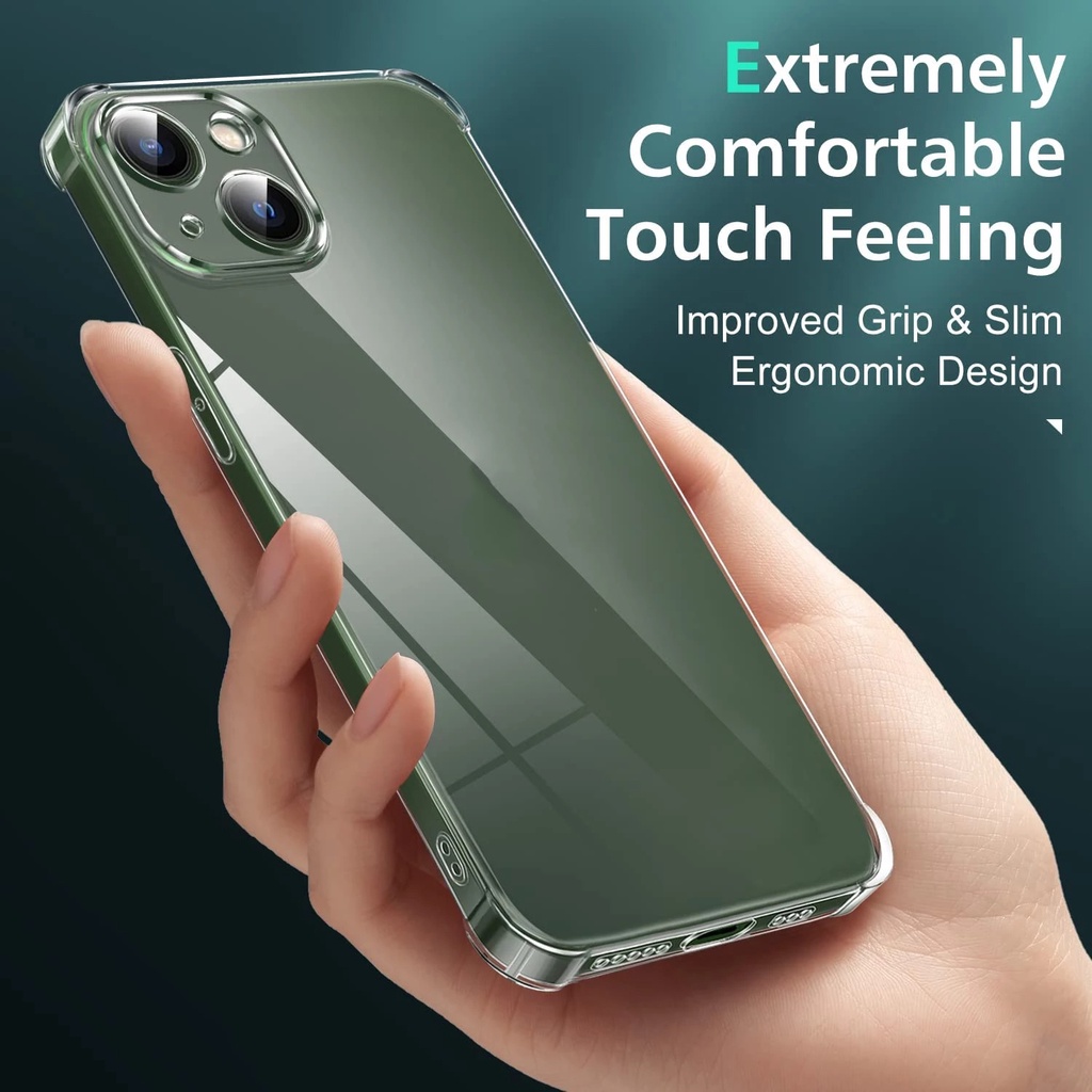 1 Ốp Điện Thoại TPU Silicone Mềm Trong Suốt Siêu Mỏng Có Túi Khí Chống Sốc Cho IPhone 14 / 14Plus / 14 Pro / 14 Pro Max