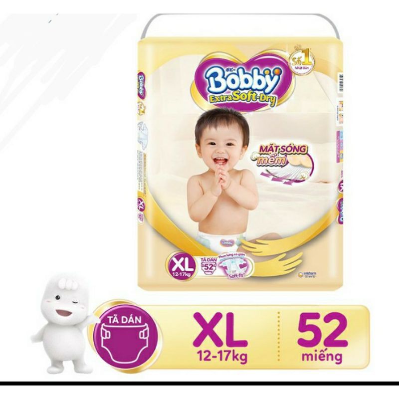 Thanh Lý Tã Dán Bobby Extra Số đt-Dry S64,M64,L56 XL52