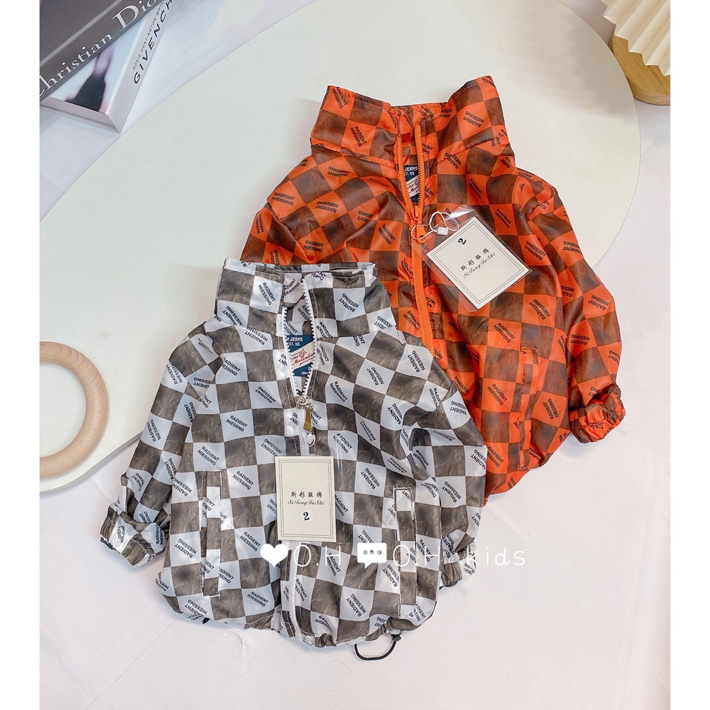 Áo khoác gió lót nỉ giữ ấm cho bé trai, bé gái K067