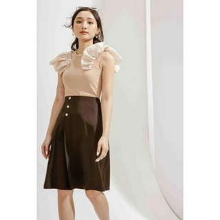 Chân Váy cạp liền ly lệch 3C CCHAT