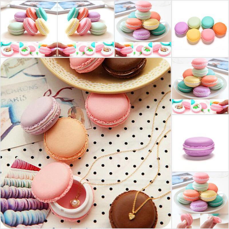 Hộp Đựng Trang Sức Đồ Bí Mật Giả Hình Bánh Macaron Xinh Xắn Dế Thương